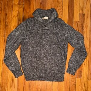 Men's Gray Turtleneck Sweater